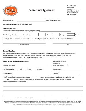 Consortium Agreement Form