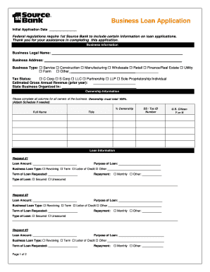 Business Loan Application Form