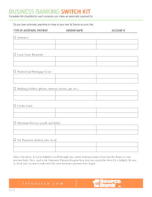 Business Banking Switch Kit