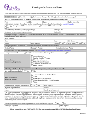 Employee Information Form