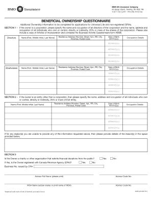 Beneficial Ownership Questionnaire