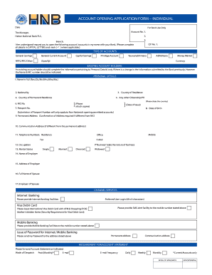 Account Opening Application Form - Individual