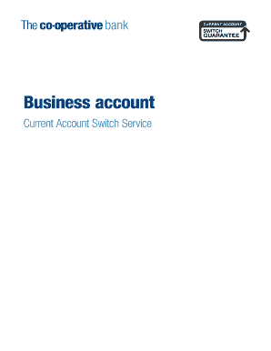 UK Business Current Account Switch Agreement