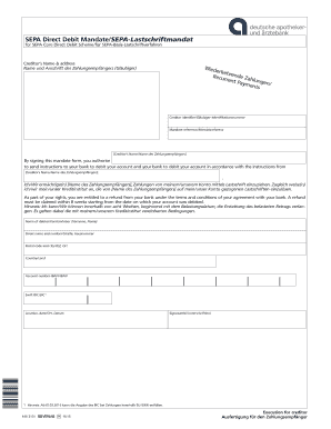 SEPA Direct Debit Mandate