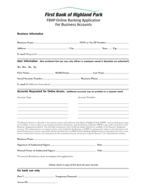 FBHP Online Banking Application