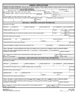 Federal Credit Application Insurance Disclosure