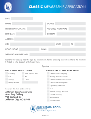 Synthes cchs small inventory - CLASSIC MEMBERSHIP APPLICATION - jefferson-bankcom