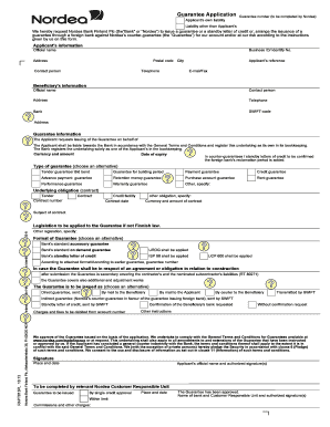 Guarantee Application Form
