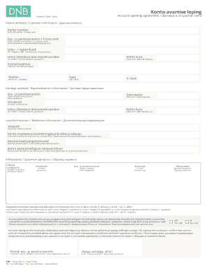 Account Opening Agreement
