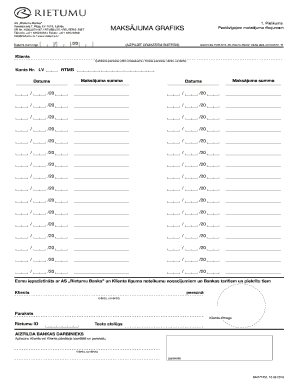 Rietumu Banka Payment Order Form