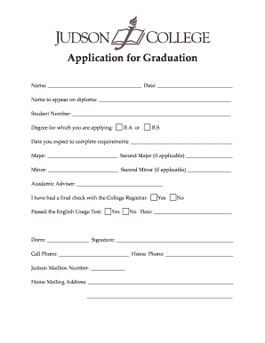 Application for Graduation