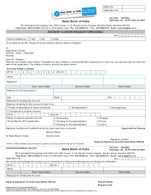 Account Closure Request Form