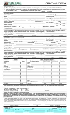 Credit Application Form