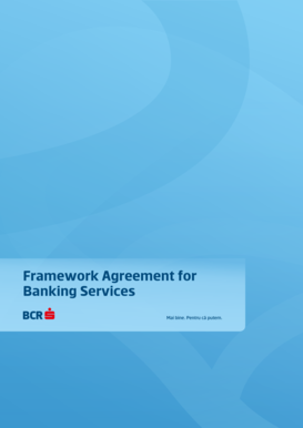 Framework Agreement for Banking Services