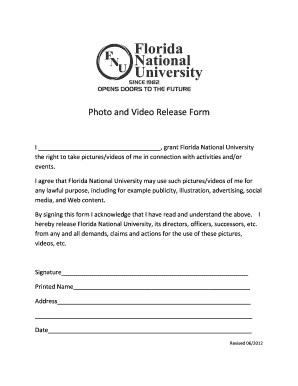 Photo and Video Release Form