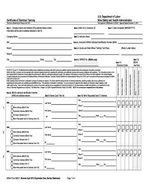Certificate of Electrical Training