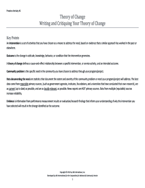 Theory of Change Worksheet