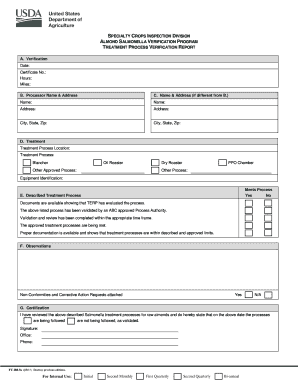 Almond Salmonella Verification Treatment Report