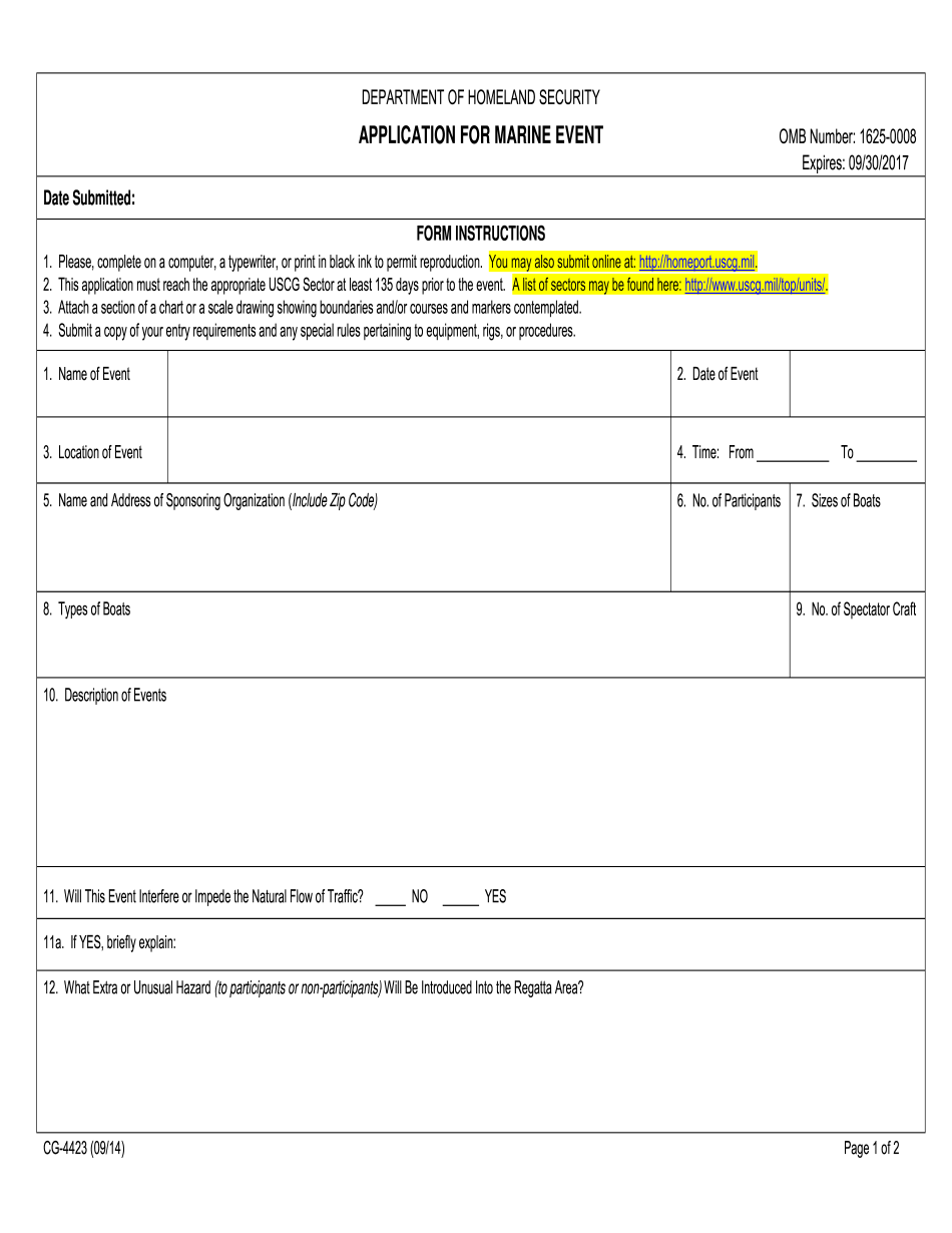 Add Image To CG-4423 Form
