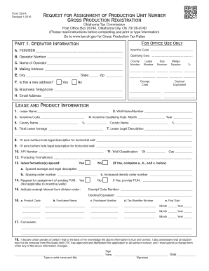 Oklahoma Form 320-A Gross Production Registration