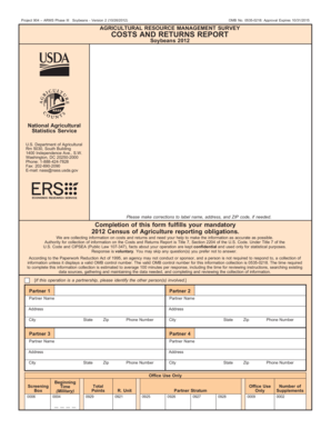 Agricultural Resource Management Survey