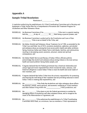 Funeral resolution example - Appendix A Sample Tribal Resolution - SAMHSA