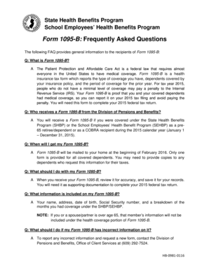 Form 1095-B FAQ