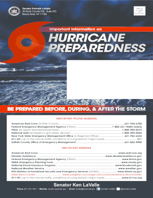 Hurricane Preparedness Checklist
