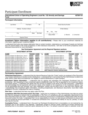 Participant Enrollment Form