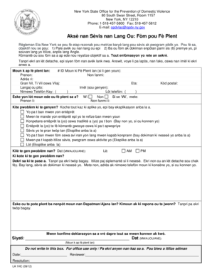 New York Language Access Complaint Form