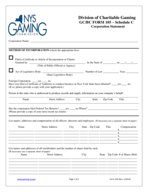 Sample letter asking for school fee assistance - Division of Charitable Gaming GCBC FORM 105 Schedule C