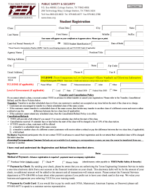 Student Registration Form