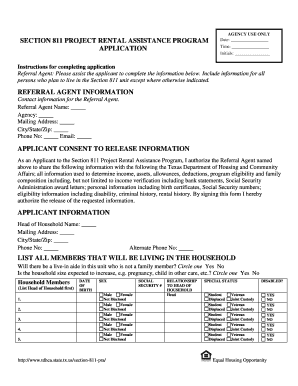 Section 811 Project Rental Assistance Program Application