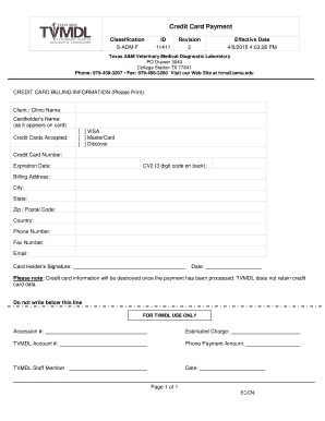 Credit Card Payment Form