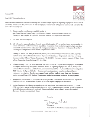 Pennsylvania Clearance Forms for Employment