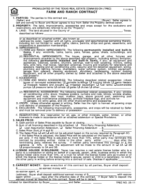 Texas Real Estate Purchase Agreement