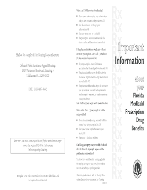 Florida Medicaid Fair Hearing Request Form