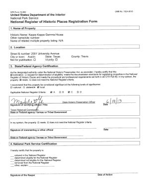 National Register of Historic Places Registration Form