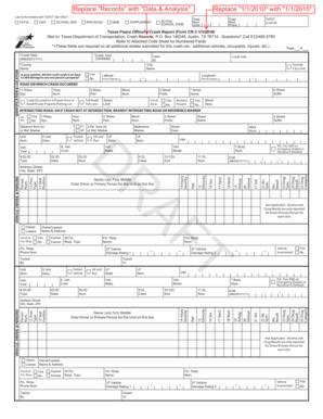Texas Peace Officer's Crash Report