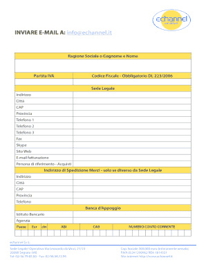 Modulo di Registrazione Aziendale e Autorizzazione al Trattamento dei Dati Personali