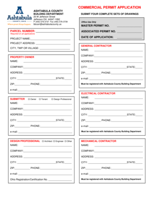 Commercial Permit Application