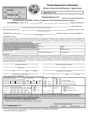 Florida Apprenticeship Agreement