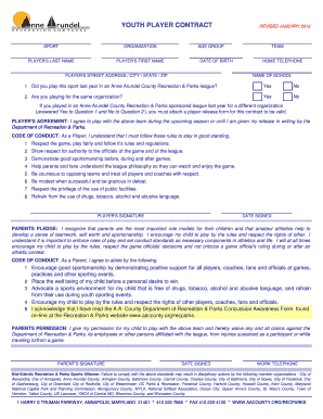 Youth Player Contract
