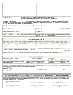 Georgia Environmentally Sensitive Property Assessment Application