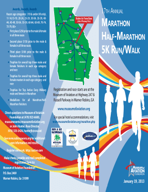 17th Annual Marathon Registration Form