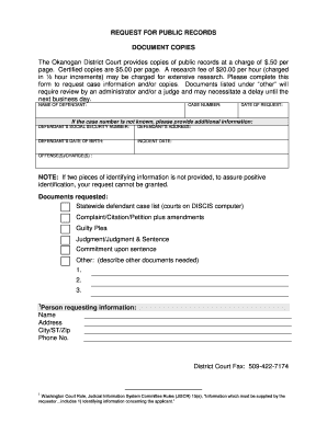 Request for Public Records