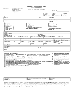 Muscatine County Oversize Load Permit