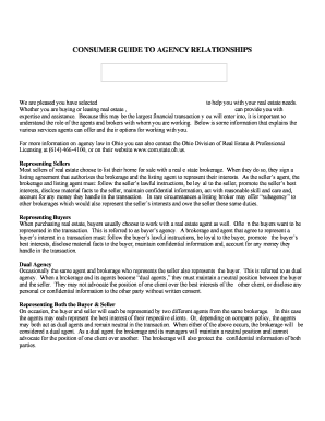 Consumer Guide to Agency Relationships
