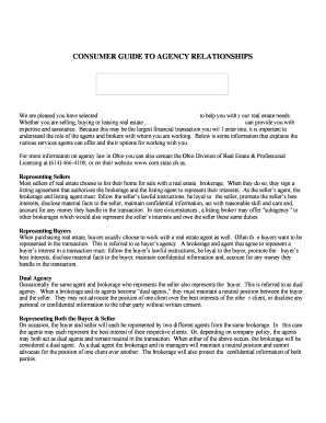 Consumer Guide to Agency Relationships