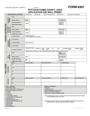 Lic301e - FOR OFFICE USE ONLY RECEIPT Permit FORM 301